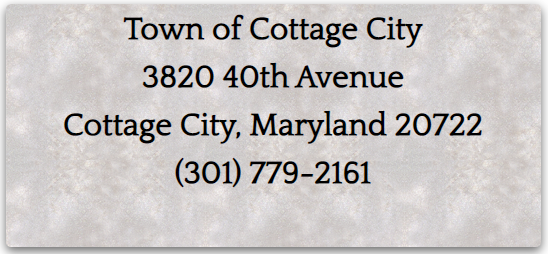 Town Address and Phone Number 